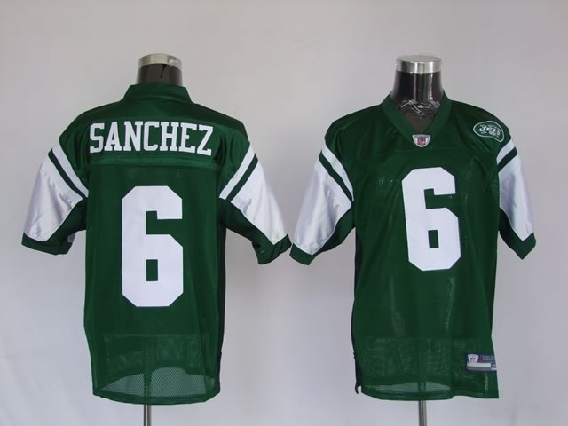 new york jets 6 sanchez green