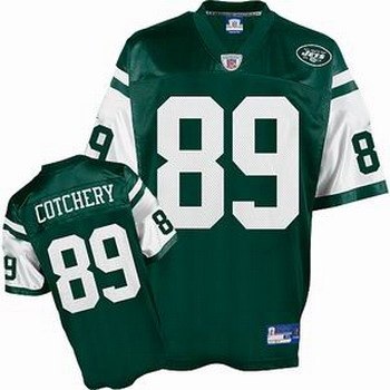 new york jets 89 jerricho cotchery green color jersey