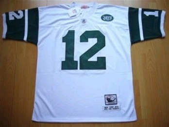 new york jets joe namath 12 throwback jersey white