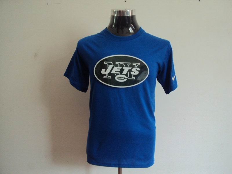 new york jets sideline legend authentic logo dri-fit t-shirt blue