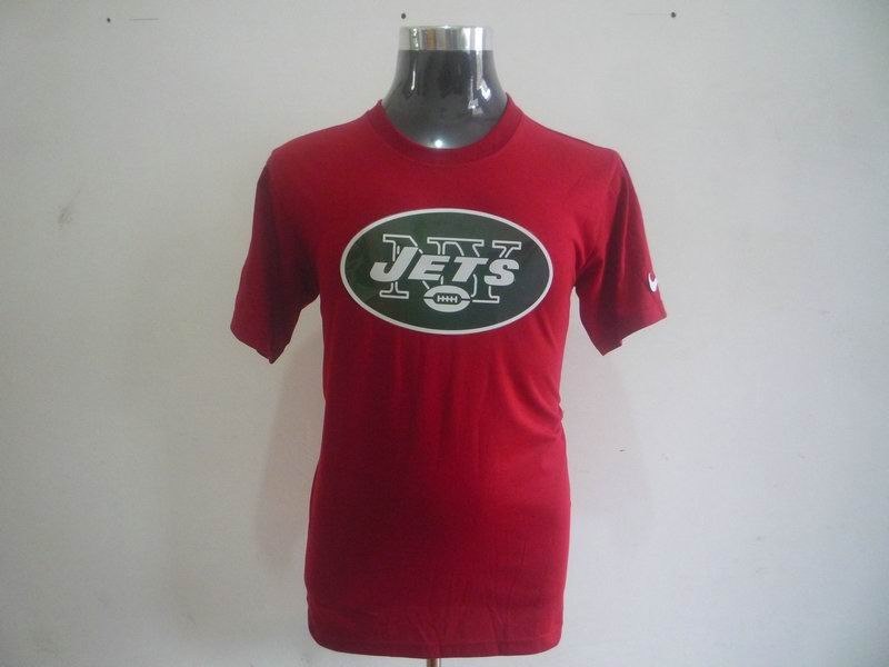 new york jets sideline legend authentic logo dri-fit t-shirt red