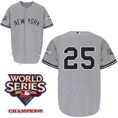 new york yankees 25 mark teixeira grey youth jerseys