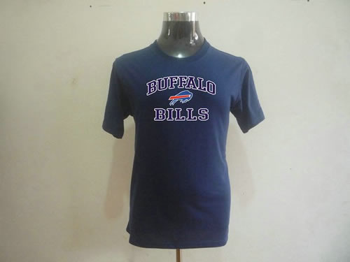 nfl buffalo bills big & tall heart & soul t-shirt dark blue