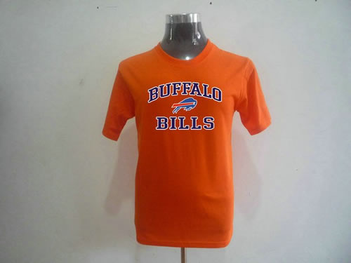 nfl buffalo bills big & tall heart & soul t-shirt orange