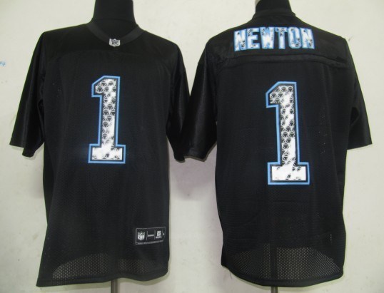 nfl carolina panthers 1 newton black united sideline jerseys