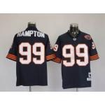 nfl chicago bears #99 hampton m&n blue(big number)