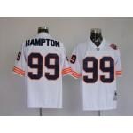 nfl chicago bears #99 hampton m&n white(big number)