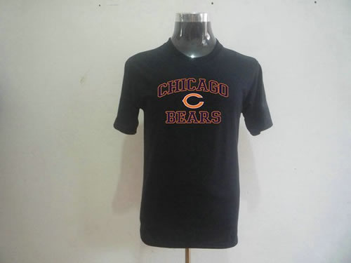nfl chicago bears big & tall heart & soul t-shirt black
