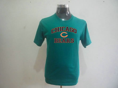 nfl chicago bears big & tall heart & soul t-shirt green