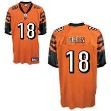 nfl cincinnati bengals 18# a.j. green orange jerseys