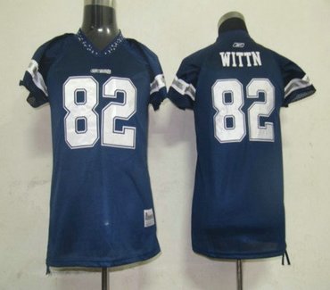 nfl dallas cowboys 82 witten women field flirt fashion jersey