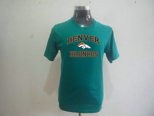 nfl denver broncos big & tall heart & soul t-shirt green