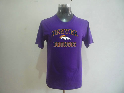 nfl denver broncos big & tall heart & soul t-shirt purple