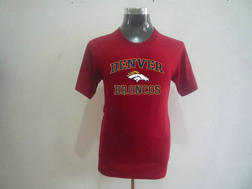 nfl denver broncos big & tall heart & soul t-shirt red