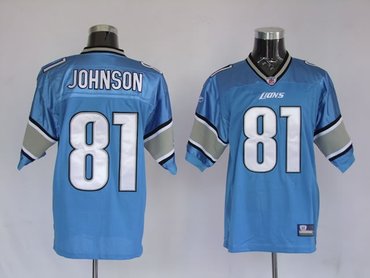 nfl detroit lions 81 calvin johnson blue