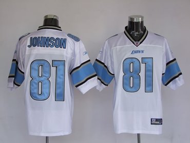 nfl detroit lions 81 calvin johnson white