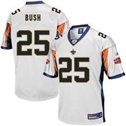 nfl equipment new orleans saints #25 reggie bush white super bowl xliv bound fashion football jersey