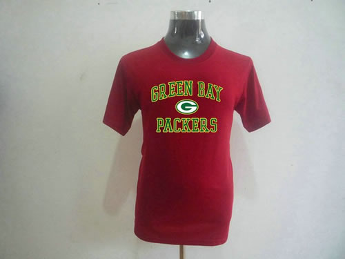 nfl green bay packers big & tall heart & soul t-shirt red