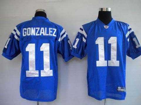 nfl indianapolis colts #11 gonzalez blue