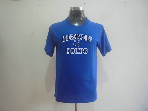nfl indianapolis colts big & tall heart & soul t-shirt blue