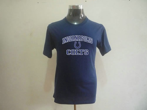 nfl indianapolis colts big & tall heart & soul t-shirt dark blue