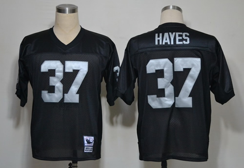 nfl jersey oakland raiders #37 hayes m&n black