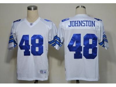 nfl jerseys dallas cowboys #48 johnston white(legends)
