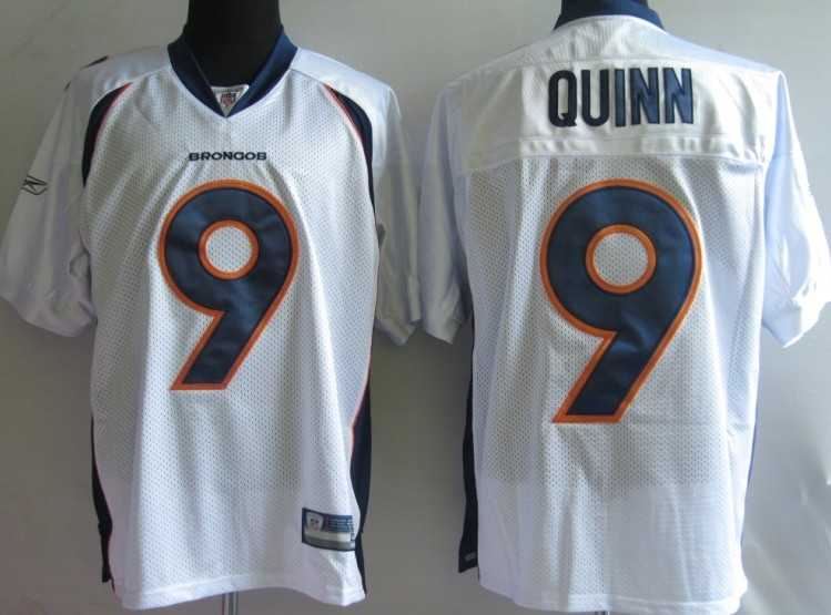 nfl jerseys denver broncos 9# quinn white