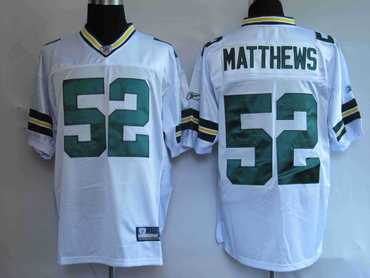 nfl jerseys green bay packers 52# matthews white