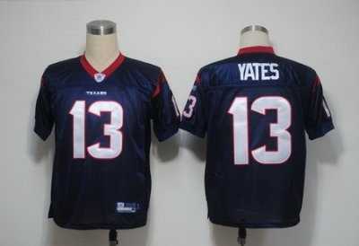 nfl jerseys houston texans 13 yates blue