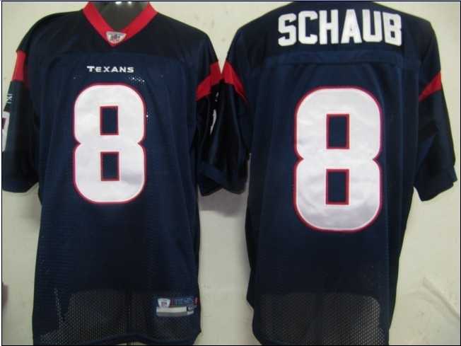 nfl jerseys houston texans 8 schaub blue