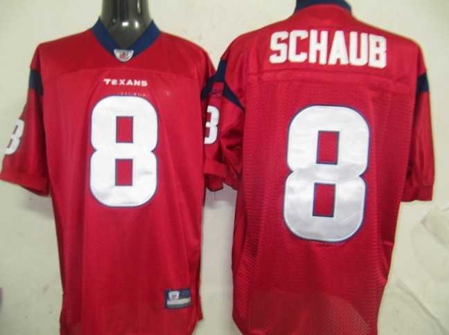 nfl jerseys houston texans 8 schaub red