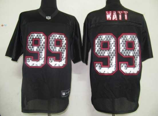 nfl jerseys houston texans 99 watt black united sideline jerseys