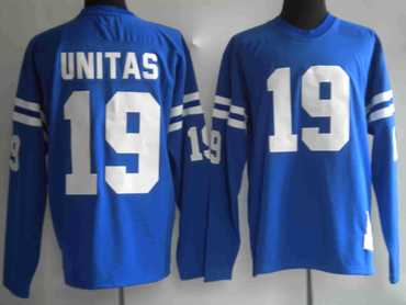 nfl jerseys indianapolis colts 19# unitas blue [mitchell and ness