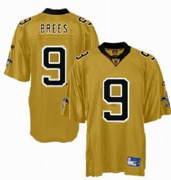 nfl jerseys new orleans saints #9 drew brees yellow jersey