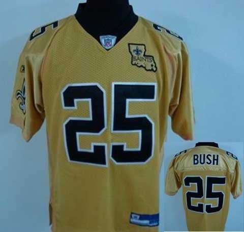 nfl jerseys new orleans saints 25# reggie bush golden