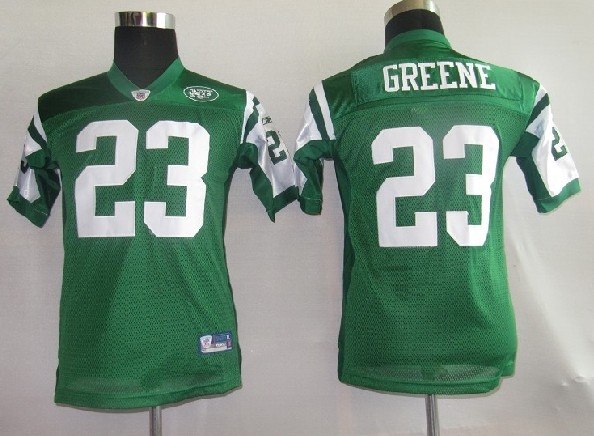 nfl jerseys new york jets 23# greene green [kids