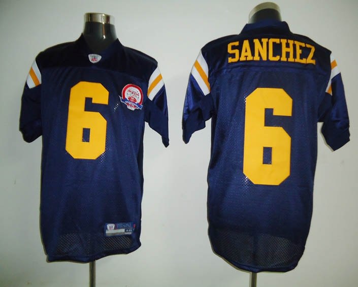 nfl jerseys new york jets 6 sanchez blue