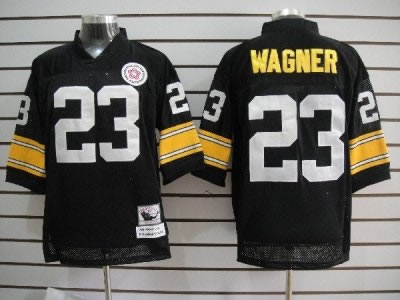 nfl jerseys pittsburgh steelers #23 wagner black throwback