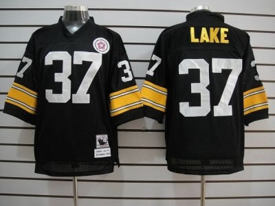 nfl jerseys pittsburgh steelers #37 lake black throwback