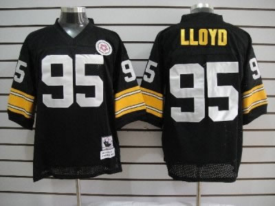nfl jerseys pittsburgh steelers #85 lloyd black throwback