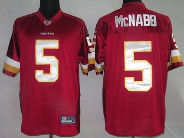 nfl jerseys washington red skins 5 mcnabb red