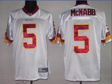 nfl jerseys washington red skins 5 mcnabb white