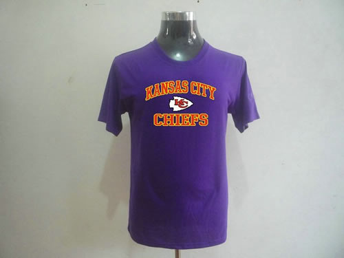 nfl kansas city chiefs big & tall heart & soul t-shirt purple