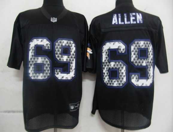 nfl minnesota vikings 69 jared aleen black united sideline jerseys