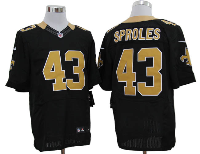 nfl new orleans saints #43 sproles black elite jerseys