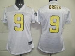 nfl new orleans saints drew brees white #9 jerseys