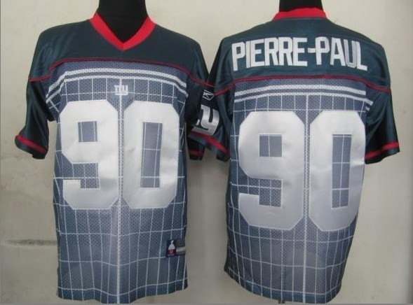 nfl new york giants #90 pierre.paul blue[grey number]