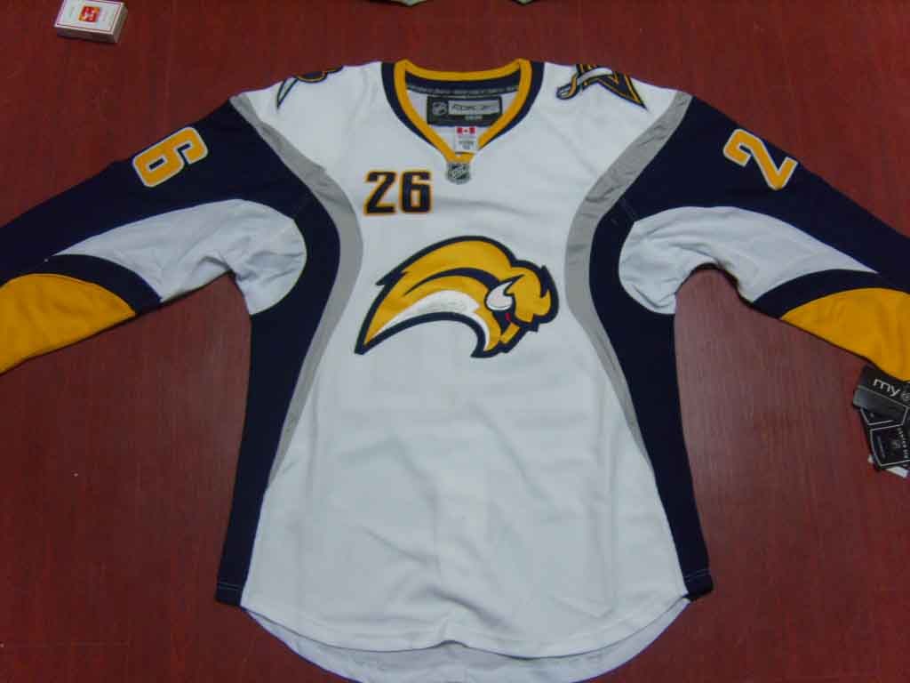 nhl buffalo sabres #26 thomas vanek white jersey