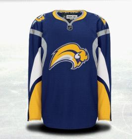 nhl buffalo sabres #5 lydman blue home jersey